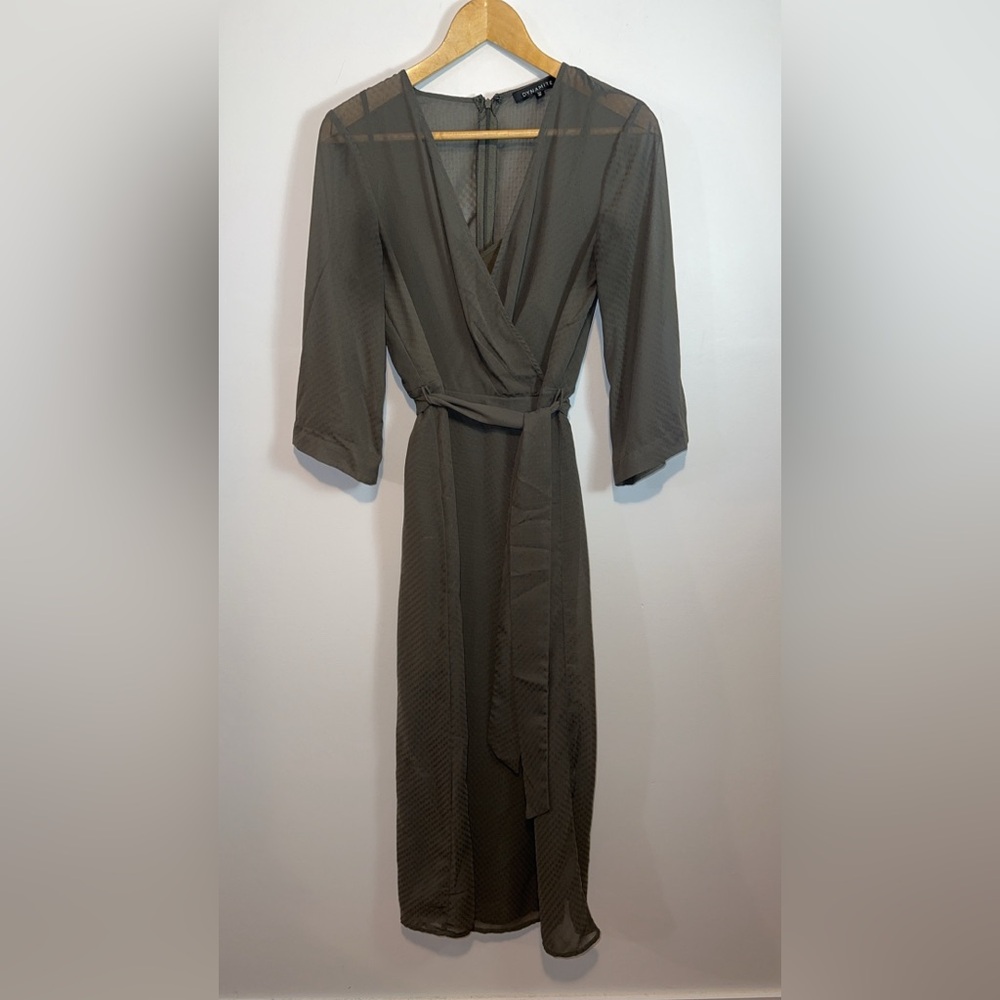 Green Dynamite Maxi Layer Dress